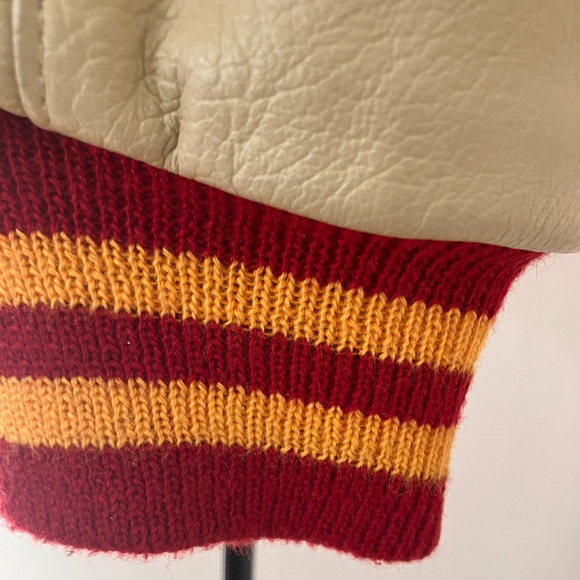 Vintage Leather and Wool Varsity Jacket - Picture 10 of 16